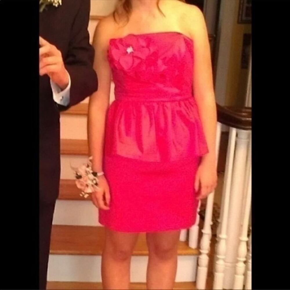 Lilly Pulitzer Fuchsia Party Dress Size 8 - Picture 2 of 7